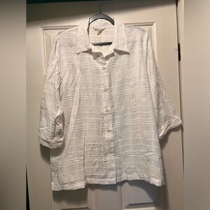 White Button-Up Blouse